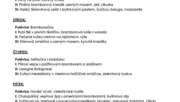 ROZVOZOVĚ MENU 23. 3. 27. 3. 26