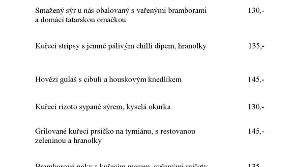 nabídka pro skupiny, zámek, srpen 2023